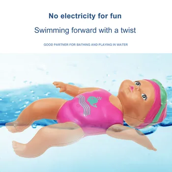 Vee Lõbus Bassein Jaoks Veekindel Elektrilised Nukk Parim kingitus Mänguasi Ujumine Vee Nukk Ühine Vallas Hariduslik Mänguasi Lastele