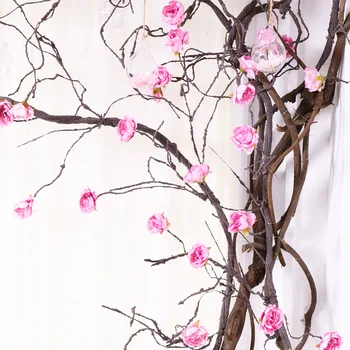 3M kunstlikku lille vaht viinapuu pojeng puu viinapuu siseruumides seina decor pulm akna poole rotangist taust seina wisteria rõdu