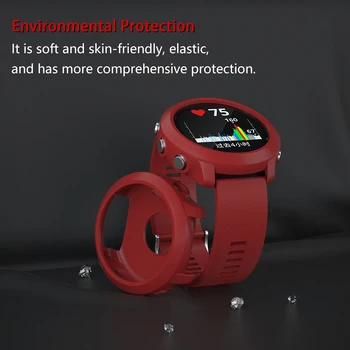 Eest Garmin Forerunner 645 / 645 Muusika Smart Watch Silikoon Kaitsev Ümbris Kokkupõrke Kaitseraua Kaitsev Kest Kate Juhul