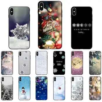 YNDFCNB Jõulud Lumehelves Lumememm Telefon Case for iPhone 11 12 pro XS MAX 8 7 6 6S Pluss X 5S SE 2020 XR kate