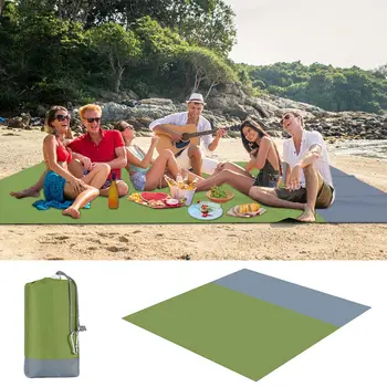 2x2.1m Veekindel Tasku Beach Tekk Väljas Portable Folding Piknik Matt Laagriplatside Matt Madrats Liivaga Rand Matt