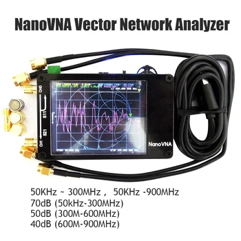 Uus 2.8 tolline LCD Ekraan 50KHz-300MHz NanoVNA VNA HF VHF-UHF UV-Vektor Võrgu Analüsaator Antenni Analüsaator + Aku