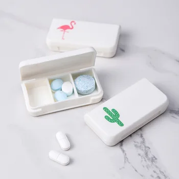 Veekindel Kaasaskantav Reisi Meditsiin Box Konteiner Kolm Kupeed Pill Juhtudel PP Plastist Väljas Mini Pill Box Organiz FBS889