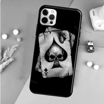 Äss Labidad Poker Telefon Case For iPhone 12 11 Pro Max 12 mini 6S 7 8 Plus SE 2020 XR X XS Max tagakaas