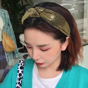 Uus Vintage Gold Traatvõrk Peapael Korea Net Puhta Värvi Õhuke Pool Hairband Naiste Mood Juuksed Ehted Tarvikud