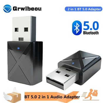 Grwibeou BT 5.0 Audio-Vastuvõtja, Saatja, Mini Stereo Bluetooth AUX RCA-USB-3,5 mm Jack-TV PC autokomplekti Traadita Adapter