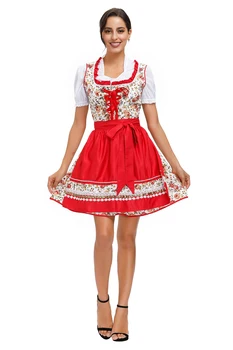 Naiste Oktoberfest Kleit Saksa Baieri Dirndl Õlu Neiu Kostüümid Ühtne