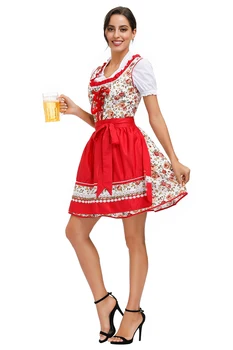 Naiste Oktoberfest Kleit Saksa Baieri Dirndl Õlu Neiu Kostüümid Ühtne