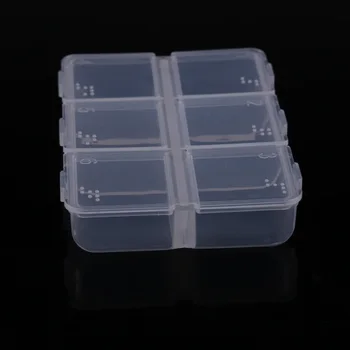 Mini Kaasaskantav Plastikust Meditsiin Tabletid hoiukarpi Kasti Selge Pill Splitter Juhtudel Meditsiin Dispenser Nädala Pill Korraldaja 6Cell