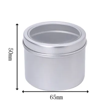 Köök Korraldaja Ja Ladustamise Mahuti 180ml Alumiinium Tühi Kosmeetika Pot Jar Tina Konteineris Silver Box Kruvi Kaane Käsitöö
