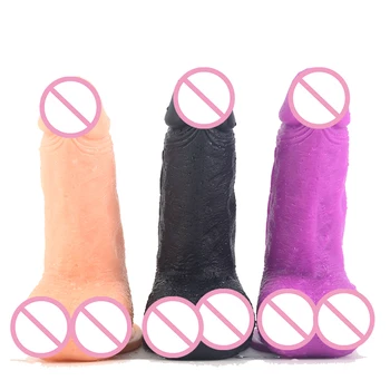 Suur Munn Dildo Jaoks Tüdrukud Seksuaalvahekorda Sextoy Armastus Muna Kunstlik Peenis G-Spot Intiimne Kaupade Sugu Toote Mees Dildo Sugu