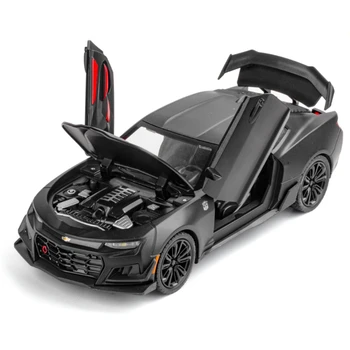 1/24 Sulami Valatud Camaro Sport Auto Mudel Mänguasi Sõiduki Simulatsiooni Heli Tuli Tagasi Tõmbuma Kogumise Mänguasjad Lastele Kingitused