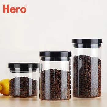 Suletud Jar Köök Ladustamine Võib Coffee Bean Ladustamine Võib Klaasist Purk Kaanega Toidu Mahuti Köögis Toidu Suletud Pudelid