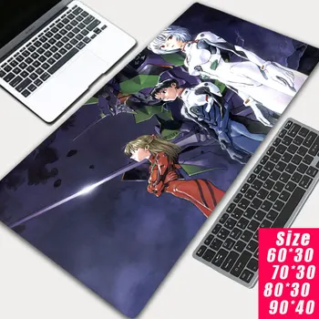 Mouse pad sülearvuti blokeerumisvastased anime evangelion märk arvuti klaviatuur mouse pad suur mouse pad pehme klaviatuur mängu tabel matt
