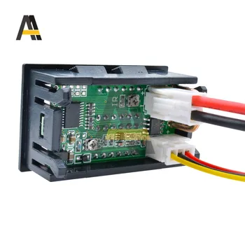 Mini Digitaalne Voltmeeter Ammeter DC 0-100V/0-200V 10A Paneel Amp Voldine Pinge Praeguse Arvesti Tester Detektor Dual 0.28