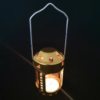 1tk Küünal Laterna Mini-Hele Alumiinium Messing Öö Kalapüük Poomise Küünal Lamp Väljas Telkimine Õngitsemise