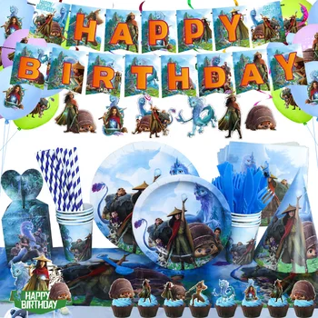 Disney Raya ja Viimane Draakon Partei Asjade Dekoratsioonid, Ühekordsed Nõud For Kids Sünnipäeva Asjade Cup Plaat Decor