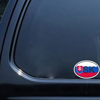Kohandatud Kleebised Slovakkia SK Riigi Kood Kleebis Auto Decal Tarvikud 12.6 CM*8.3 CM