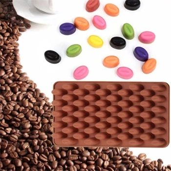 55 Mini Coffee Bean Silikoonist Vormi Kook Šokolaadi Jelly Candy Seep Küpsetamine Hallituse