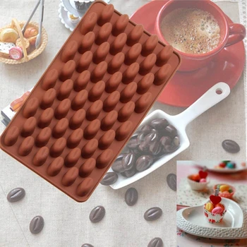 55 Mini Coffee Bean Silikoonist Vormi Kook Šokolaadi Jelly Candy Seep Küpsetamine Hallituse