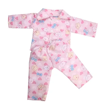 Uuestisündinud Nukk Armas Riided Baby New Born Pidžaama Ülikond 18 Tolline&43 Cm, Tarvikud Tüdrukute Põlvkonna Mänguasi Kingitused