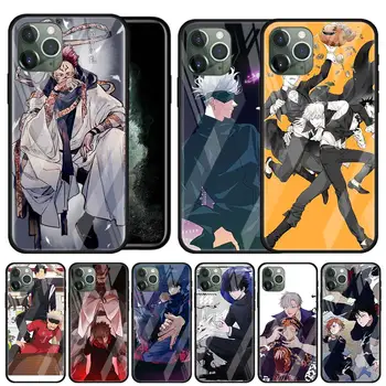 Anime Jujutsu Kaisen Karastatud Klaasist Telefon Case For iPhone 11 12 Pro X XS Max XR 7 8 6 5 5S 6S Plus SE 2020 Katta Coque Fundas