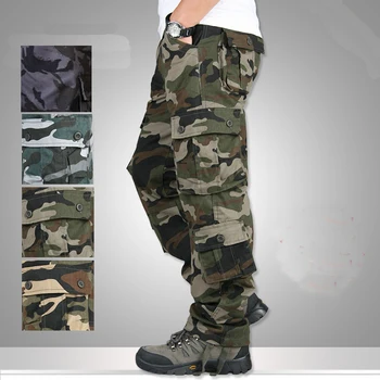 Meeste Uus Streetwear Vabaaja Kamuflaaž Jogger Püksid Väljas Koolitus Taktikaline Sõjaväe Püksid Cargo Püksid Droppshipping
