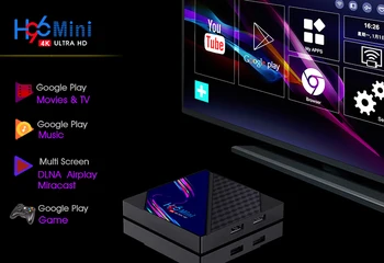 Android 10.0 Smart TV Box 1080P 4K 3D Media Player Set Top Box 2.4 G Wifi Android Iptv BOX H96 Mini V8 RK3328 Mi Tv Pulk