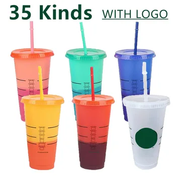 Trummel Koos Õled Kaane Cup Värviga Kohvi Tass Logo Korduvkasutatavad Drinkware Cup Trummel Matt Plastikust Tass, Kruus