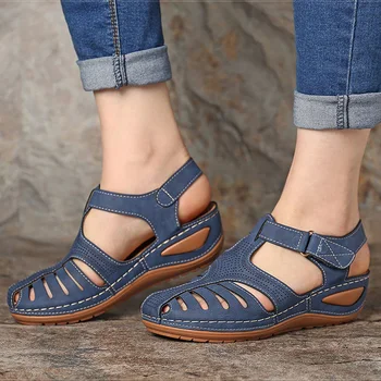 2021 ema sandaalid Premium Ortopeediliste Naiste Vaivaisenluu Korrektor Platvorm Jalgsi Sandaalid Naiste Rand Kingad Daamid Kiilu Sandalias