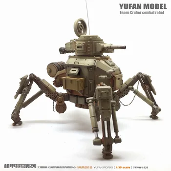 Yufan Mudel 1/35 Vaik Sõdur Mudel Kit Algselt Loodi Raudrüü Sky Tank Robot YFWW-1835