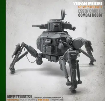 Yufan Mudel 1/35 Vaik Sõdur Mudel Kit Algselt Loodi Raudrüü Sky Tank Robot YFWW-1835