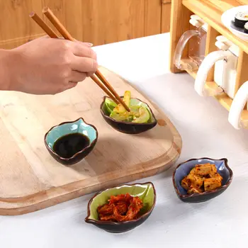 Keraamiline Väike Roog Jaapani Lauanõud Multifunktsionaalne Tassi Äädikat Maitse Roog Suupiste Plaat Sushit Soja Kastmega Cup