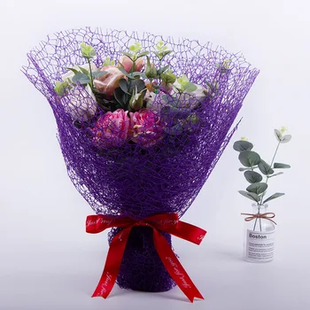 2 Lehtede, Lillede Murdmine Jacquard Paber DIY Külalisteraamatusse Gift Bouquet Dekoratiivsed Net Lõng Pulmapidu Taustaks Kunsti-Käsitöö-Raamat