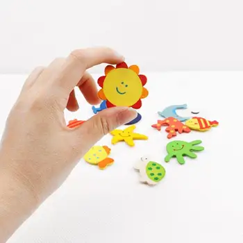 Imelik uus kingitused cartoon külmkapi magnetid cartoon välis-mänguasjad, lapsed kaubandus haridus-magnetid/puidust beebi erilist U7X6