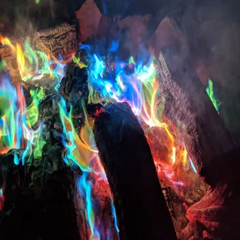 Müstiline Tule-Magic Trikke Värvilised Leegid Lõke Kotikest Kamin Pit Terrass Mänguasi Professionaalne Võlurid illusioon Pürotehnika