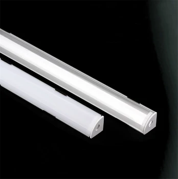 1-30pcs/Palju perfil aluminio led Nurgas Alumiiniumist Profiil Kanali Omanik LED Valgus Baar Kapp Lamp, Köök Kapp