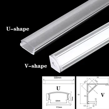 1-30pcs/Palju perfil aluminio led Nurgas Alumiiniumist Profiil Kanali Omanik LED Valgus Baar Kapp Lamp, Köök Kapp