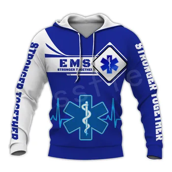 Erakorralise Meditsiini Tehnik EMT EMS Paramedic NewFashion Unisex Pullover 3DPrint Dressipluus/Hupparit/tõmblukk/Jope