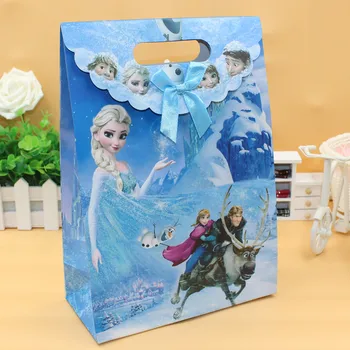 Külmutatud Paber kingikoti Laste Mänguasi Ladustamise Kott Partei Teenetemärgi Asjade Disney Pakendi Candy Box Väike Kingitus Lastele