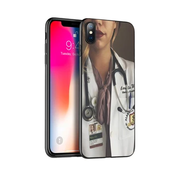 Must tpü case for iphone 5 5s SE 2020 6 6s 7 8 plus X 10 XR, XS 11 pro MAX räni kate juhul, Õde, Meditsiin Tervise Süda