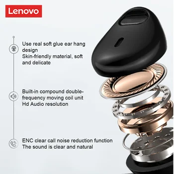Originaal Lenovo TW16 Traadita Earbuds 5.0 Bluetooth Kõrvaklapid Earhook Kõrvaklapid Mikrofoniga Stereoheli Handfree Peakomplekt
