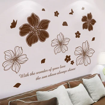 [shijuekongjian] Romantiline Lille Seina Kleebis DIY Kroonlehed Seinamaaling Kleebised eest Maja elutuba, Magamistuba Abielu Ruumi Kaunistamiseks