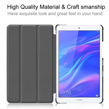 Tableti Puhul Huawei Mediapad M5 8.4 Tolline Juhul Smart Kokkuklapitavad Nahast Katted, Mediapad M5 8.4