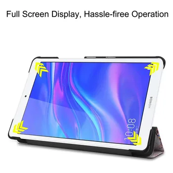 Tableti Puhul Huawei Mediapad M5 8.4 Tolline Juhul Smart Kokkuklapitavad Nahast Katted, Mediapad M5 8.4