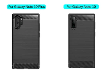 Samsung Lisa 10 Pro Juhul Katta Lisa 9 8 S8 S9 S10 Pluss S10E Juhul süsinikkiust TPÜ Silikoon Kaitseraua Galaxy Note10 Note9