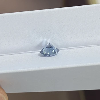 Meisidian Uusim Lab Loodud Teemant 1.5 Karat 7,5 mm Suurepärane Katkesta Sinine Safiir Moissanite Hind Karaat