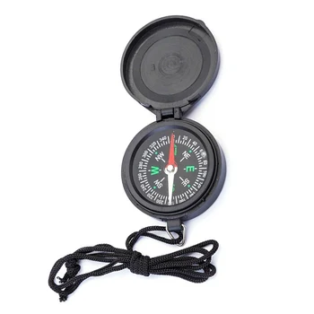 Pocket Watch Klapp Kompass, Kaasaskantav, Kämping, Matkamine Navigatsiooni Kompass Auto Kompass koos kaelapaela kinnitamine Suunatud Juhend