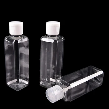 100ml Tühi Selge PET Koor Konteiner Korduvtäidetavaid Pudelid Proovi Lotion Pudel Kantav Kosmeetika Reisi Dušš Emulsioon Pudelid