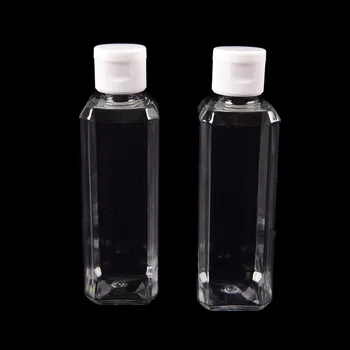 100ml Tühi Selge PET Koor Konteiner Korduvtäidetavaid Pudelid Proovi Lotion Pudel Kantav Kosmeetika Reisi Dušš Emulsioon Pudelid